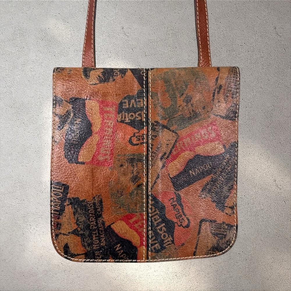 Patricia Nash Marina Napoli Old World Traveler Magnetic Crossbody Flap Bag